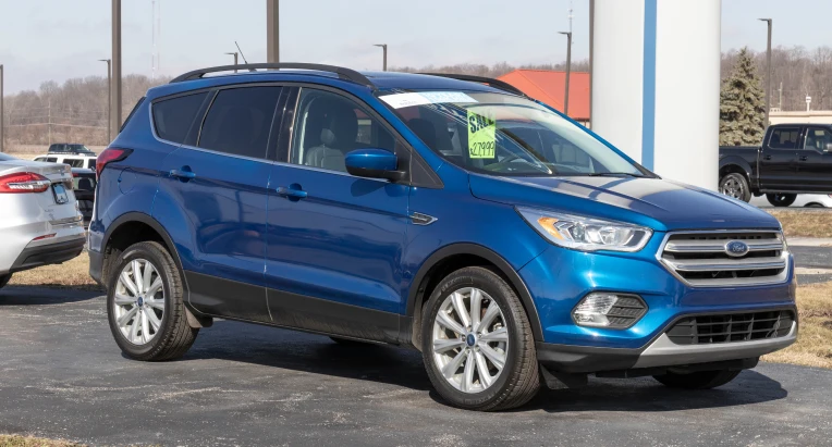 Used Ford Escape display at a dealership